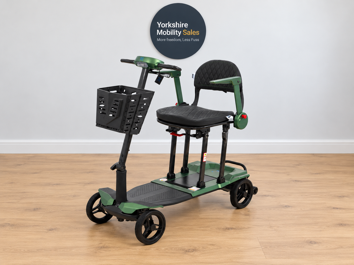 Monarch Air Carbon mobility scooter angled view