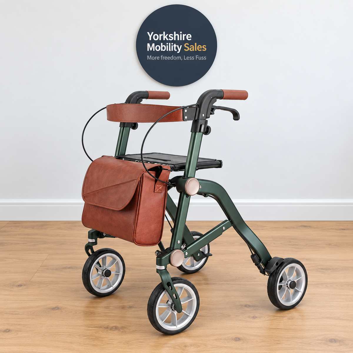 Uplivin Trive Rollator on Yorkshire Mobility Sales background