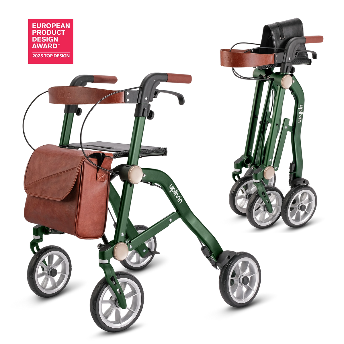 Uplivin Trive rollator in British Racing Green product image