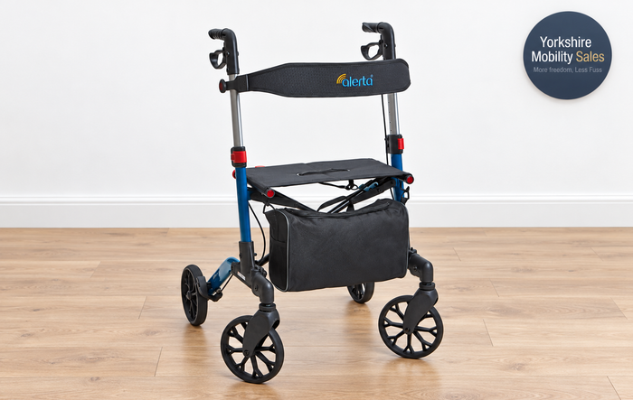 Alerta Four-Wheel Aluminium Dual-Folding Rollator